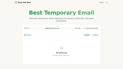 Temp Mail Best - AI tool for productivity