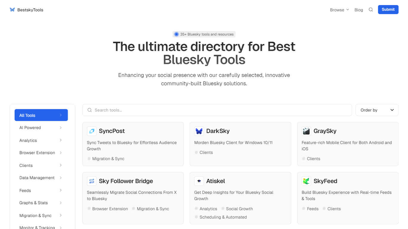 BestskyTools application interface and features