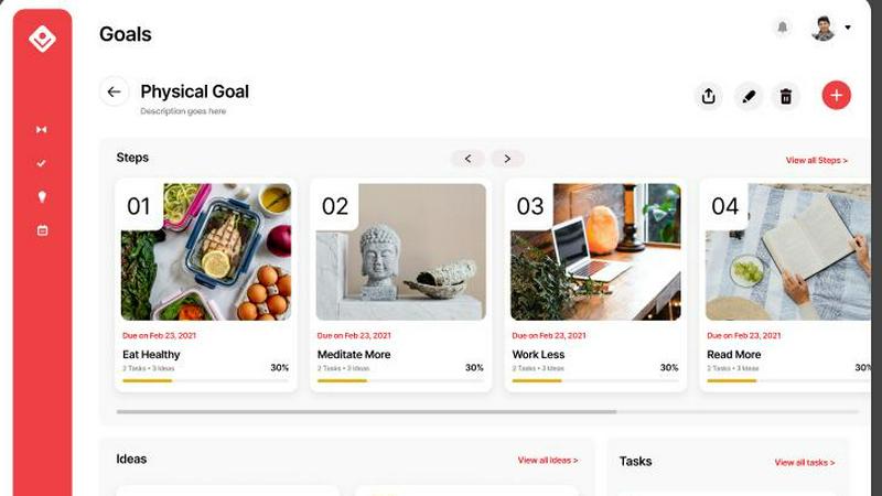 Audacious Vision application interface and features