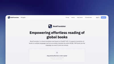 BookTranslator - AI tool for productivity