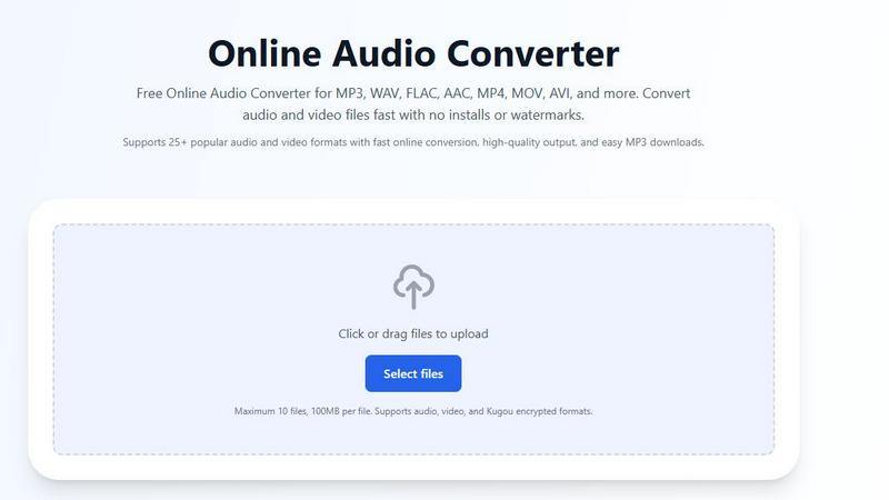 Online Audio Converter screenshot
