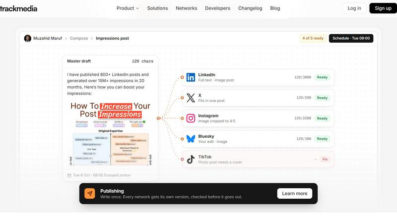TrackMedia screenshot