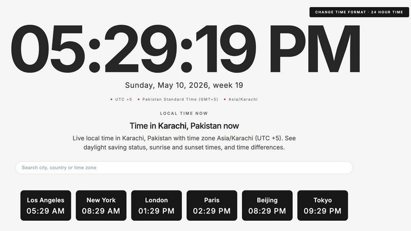 What Time screenshot