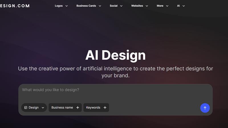 Design.com AI Image Generator screenshot