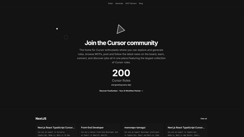 Pro Cursor Rules application interface and features