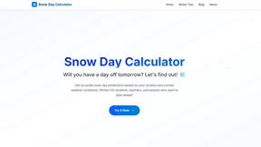 Snow day Calculator - AI tool for productivity